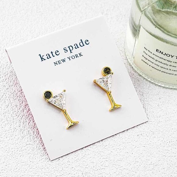 Kate Spade Wine Glass Stud Earrings - Picture 5 of 5